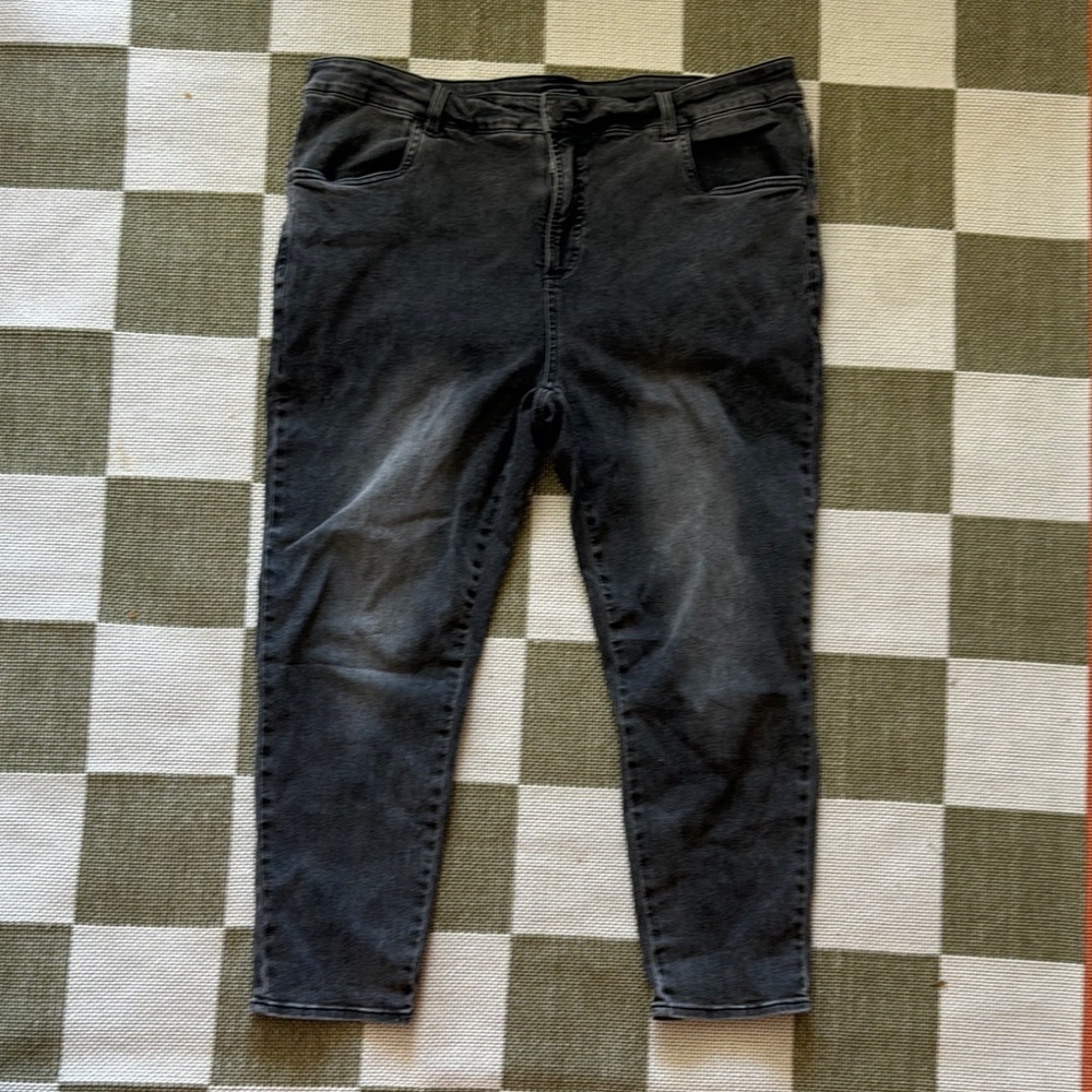 Universal Standard Seine high rise skinny jeans grey 20